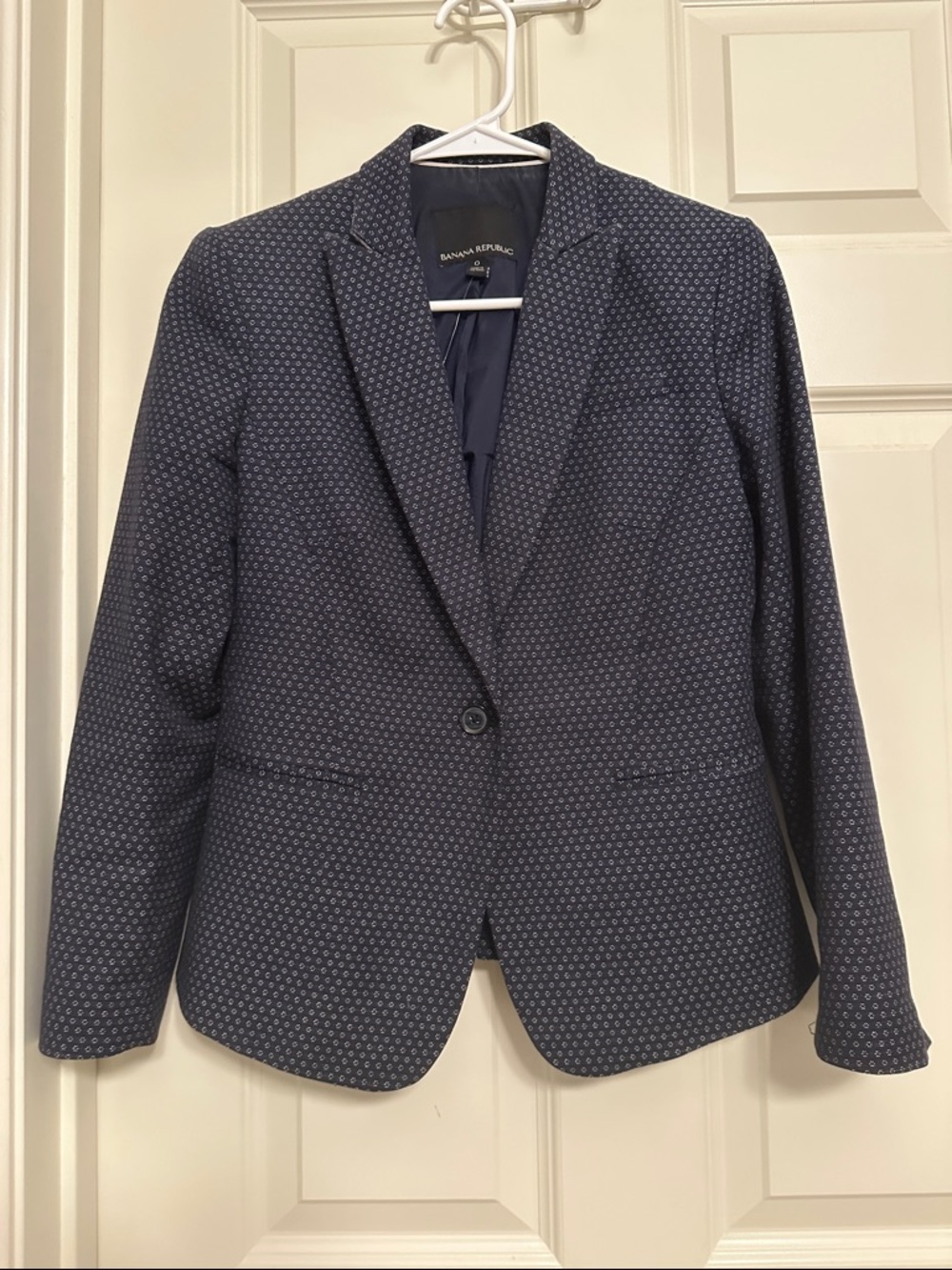 Banana Republic Dark Navy Lined Blazer